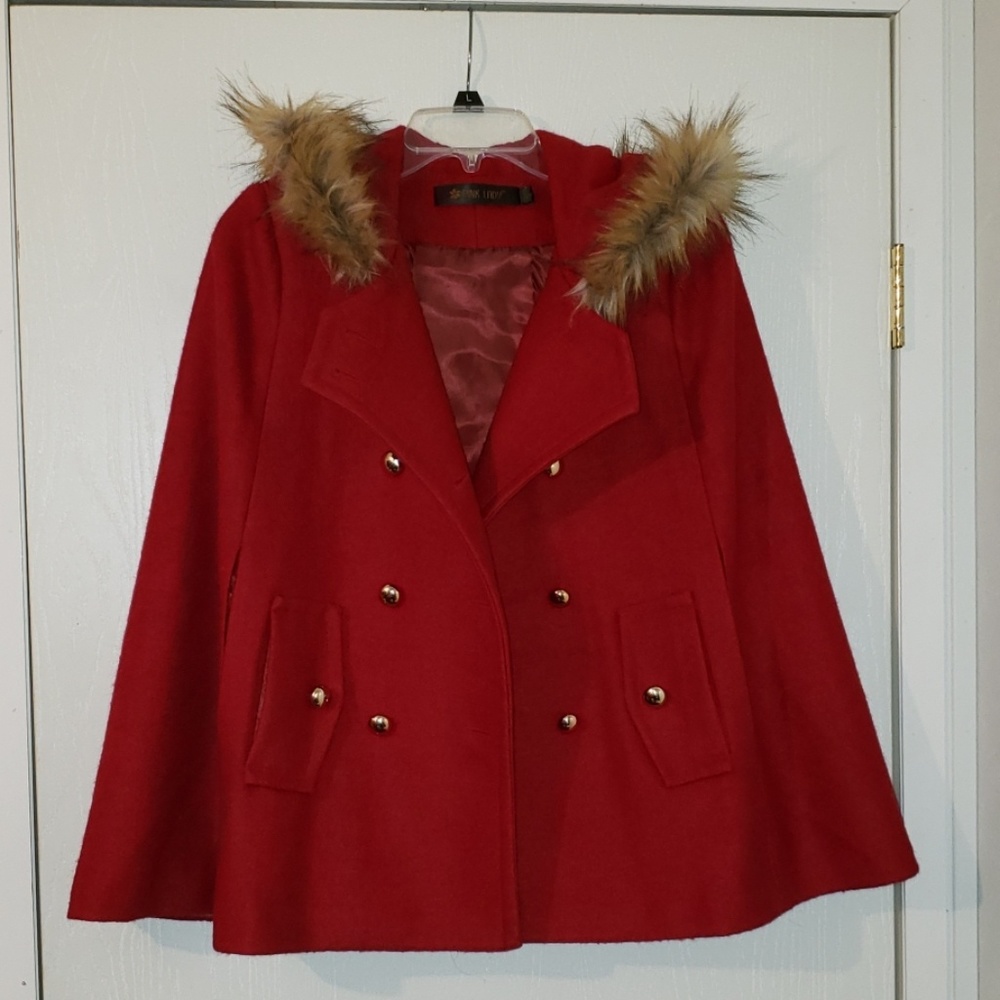 Vintage Wool Cape Coat